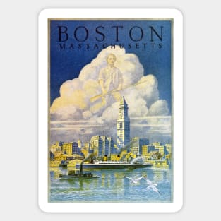 1930 Boston Massachusetts Sticker